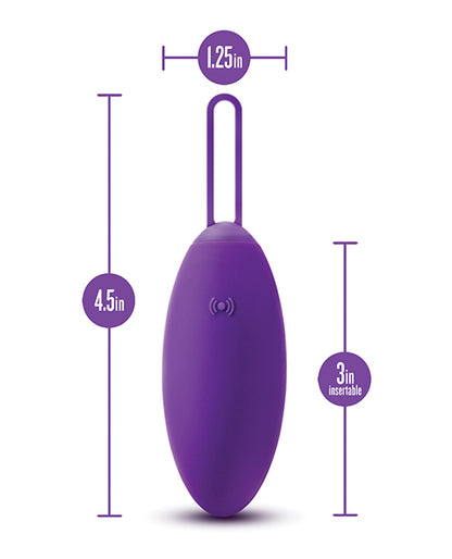 Blush Wellness Imara Vibrating Egg w/Remote - Purple