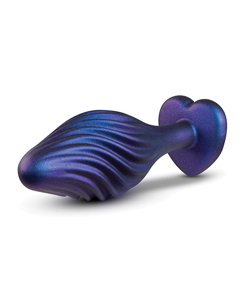 Blush Anal Adventures Matrix Swirling Bling Plug - Sapphire by Blush Novelties