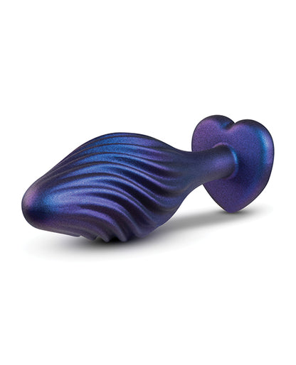 Blush Anal Adventures Matrix Swirling Bling Plug - Sapphire by Blush Novelties