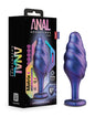 Blush Anal Adventures Matrix Bumped Bling Plug - Sapphire by Blush Novelties