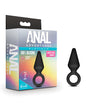 Blush Anal Adventures Platinum Silicone Loop Plug - Small Black