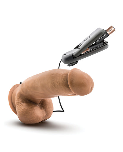 Blush Coverboy MMA Fighter 7" Vibrating Realistic Cock - Mocha by Blush Novelties