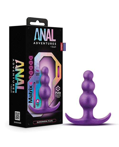 Blush Anal Adventures Matrix Supernova Plug - Purple by Blush Novelties