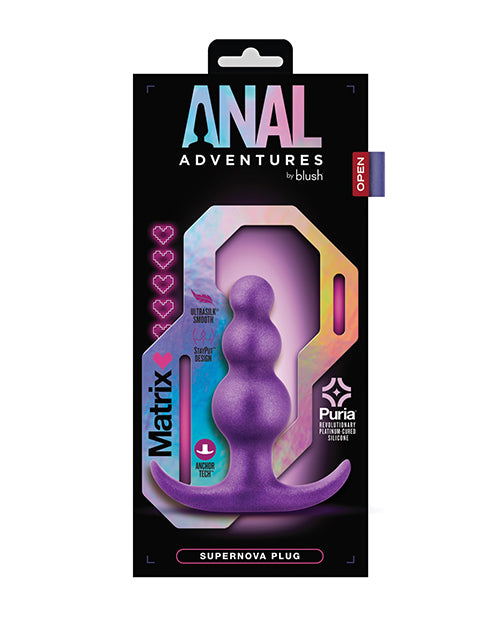 Blush Anal Adventures Matrix Supernova Plug - Purple by Blush Novelties