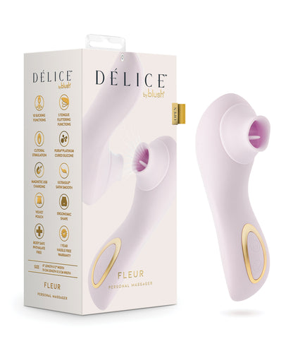 Blush Delice Fleur Suction Vibe - Barely Purple by Blush Novelties