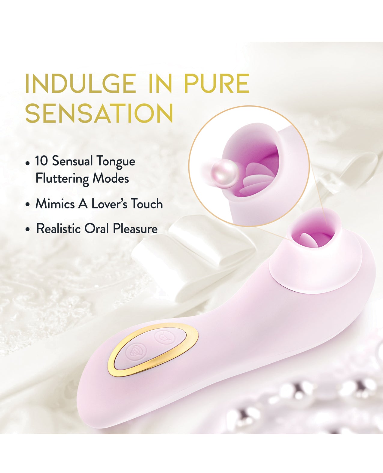 Blush Delice Fleur Suction Vibe - Barely Purple by Blush Novelties