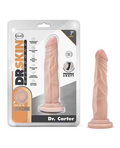 Blush Dr. Skin Silicone Dr. Carter 7.5" Dildo