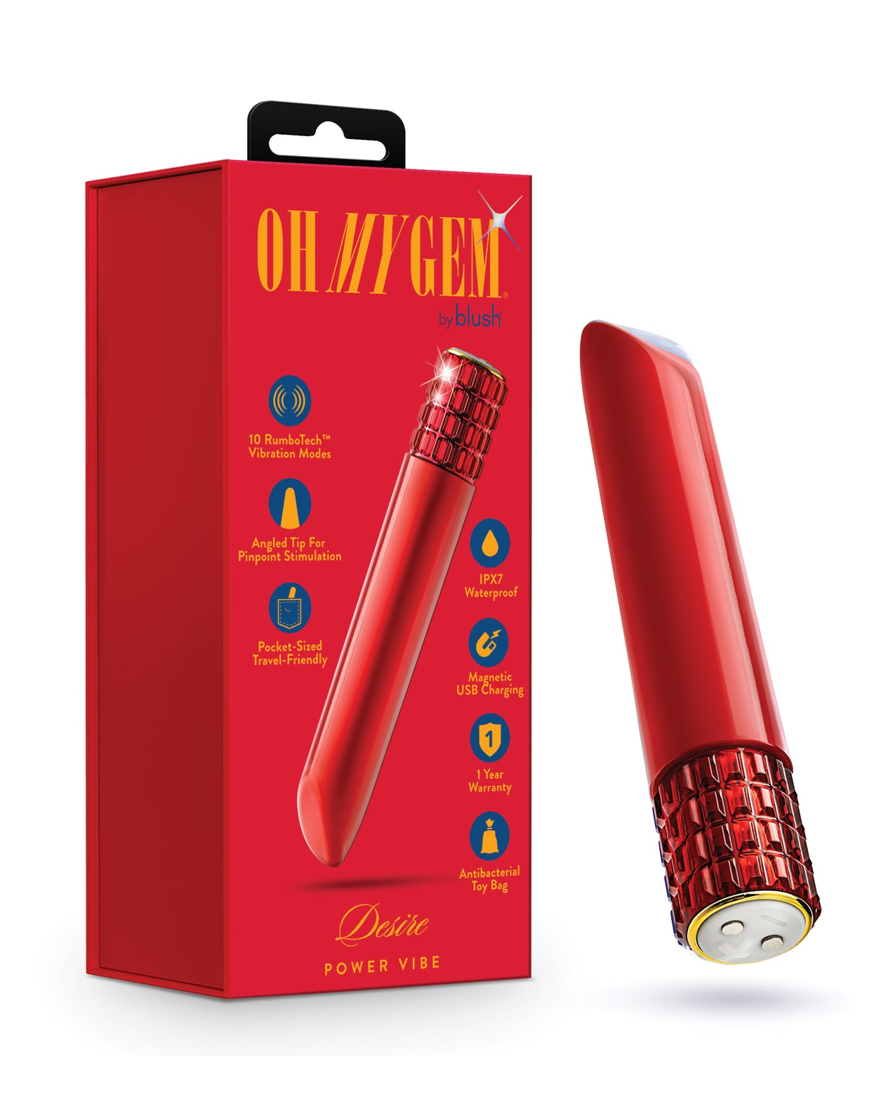Blush Oh My Gem Desire Bullet - Ruby by Blush Novelties