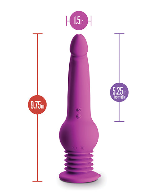 Blush Impressions New York Gyro Quake Dildo - Purple