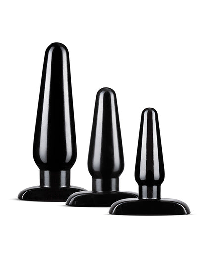 Blush Anal Adventures Basic Plug Kit - Black