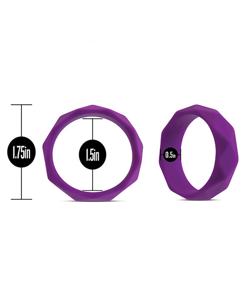 Blush Wellness Geo C-Ring - Purple by Blush Novelties
