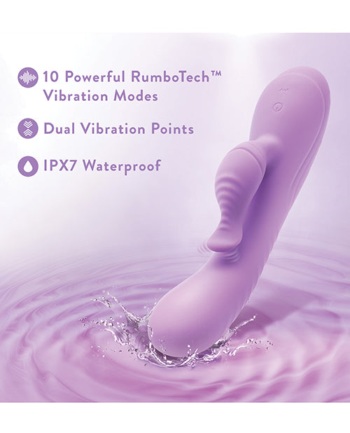 Blush Evelyn Rabbit Vibrator - Purple by Blush Novelties