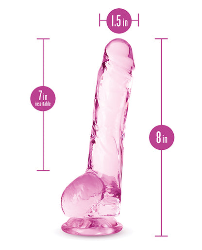 Blush Naturally Yours 8" Crystalline Dildo