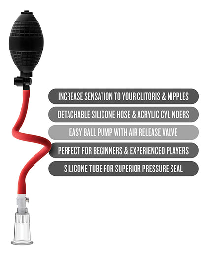 Blush Temptasia Beginner's Clitoral Pumping System - Black by Blush Novelties
