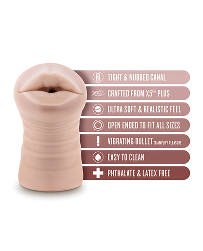 Blush EnLust Mouth Stroker w/Vibrating Bullet - Nicole