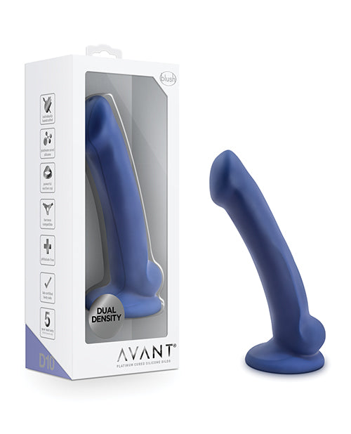 Blush Avant D10 Silicone Dildo - Ergo Mini Indigo