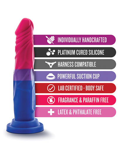 Blush Avant P8 Bisexual Pride Dildo - Love by Blush Novelties
