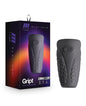 Blush M Elite Platinum Gript Silicone Stroker - Black by Blush Novelties