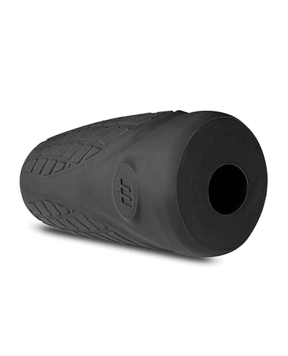 Blush M Elite Platinum Gript Silicone Stroker - Black by Blush Novelties