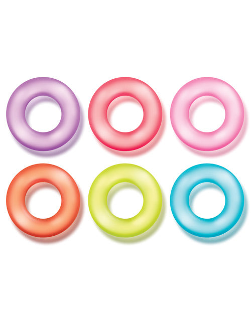 Blush Play With Me King of the Ring - Asst. Colors Set of 6 by Blush Novelties