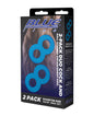 Blue Line C & B Dual Cock & Ball Stamina Enhancement Ring - Jelly Blue Pack of 2 by Electric Eel INC