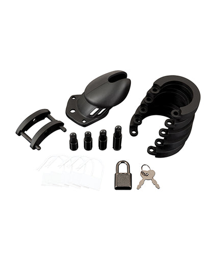 Blue Line Silicone Chastity Cage by Electric Eel INC