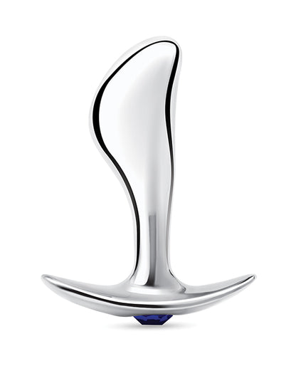 Blue Line 2.5" Stainless Steel Bling Prostate Massager Plug