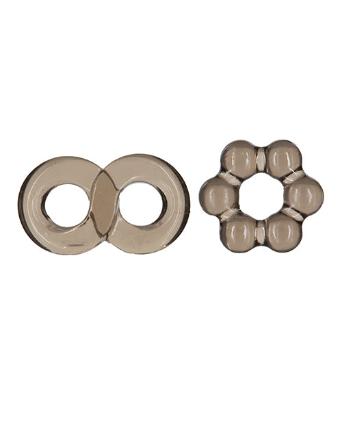 Got Big Dick 2 Pack Cock Rings - Black by B.M.S. Enterprises
