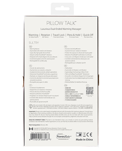 Pillow Talk Sultry Rotating Wand