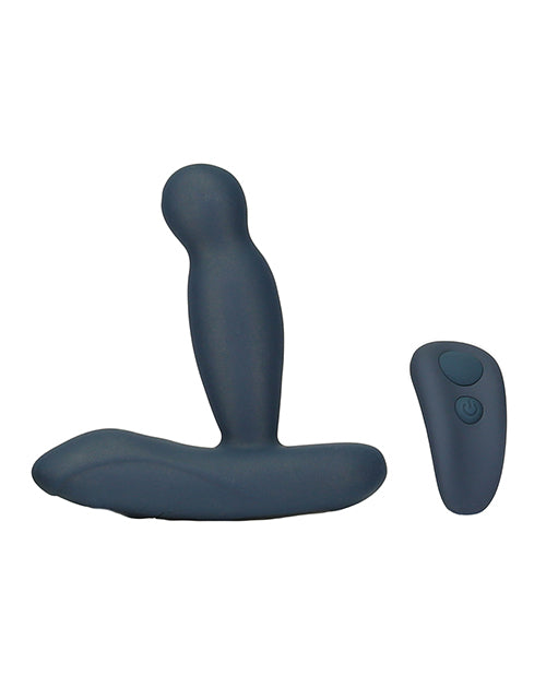 Lux Active Revolve 4.5" Rotating & Vibrating Anal Massager - Dark Blue by B.M.S. Enterprises