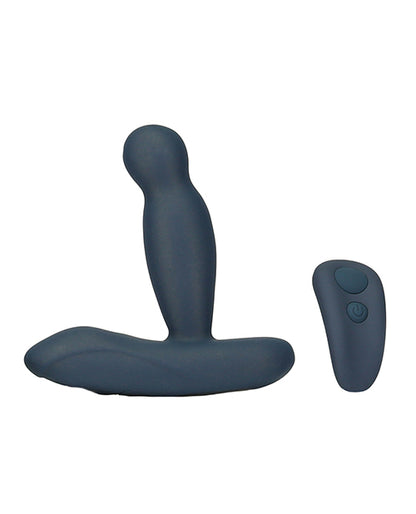 Lux Active Revolve 4.5" Rotating & Vibrating Anal Massager - Dark Blue by B.M.S. Enterprises