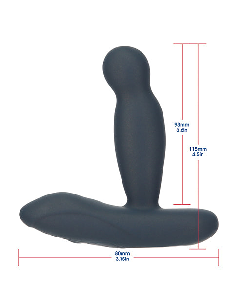 Lux Active Revolve 4.5" Rotating & Vibrating Anal Massager - Dark Blue by B.M.S. Enterprises