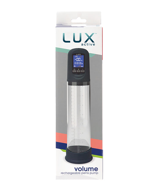 Lux Active Volume Rechargeable Penis Pump - Black