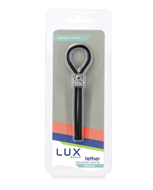 Lux Active Tether Adjustable Cock Tie - Black by B.M.S. Enterprises