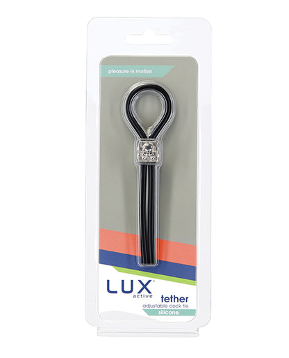 Lux Active Tether Adjustable Cock Tie - Black by B.M.S. Enterprises