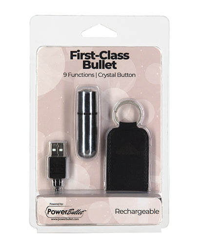 First Class Mini Rechargeable Bullet W/crystal - 9 Functions by B.M.S. Enterprises