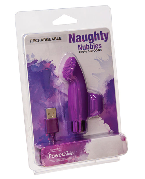 Naughty Nubbies Rechargeable - Purple by B.M.S. Enterprises