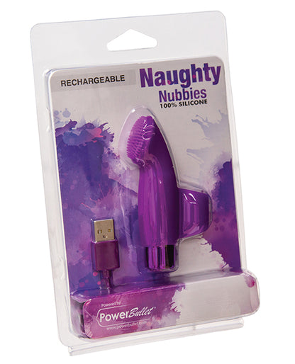 Naughty Nubbies Rechargeable - Purple by B.M.S. Enterprises