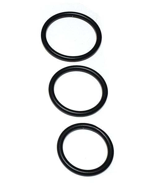 Spartacus Seamless Stainless Steel C-Ring - Black Pack of 3 by Spartacus