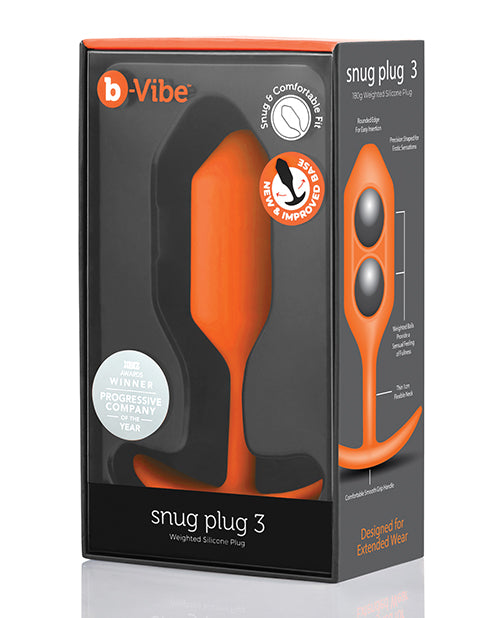 B-vibe Weighted Snug Plug 3 - 180 G