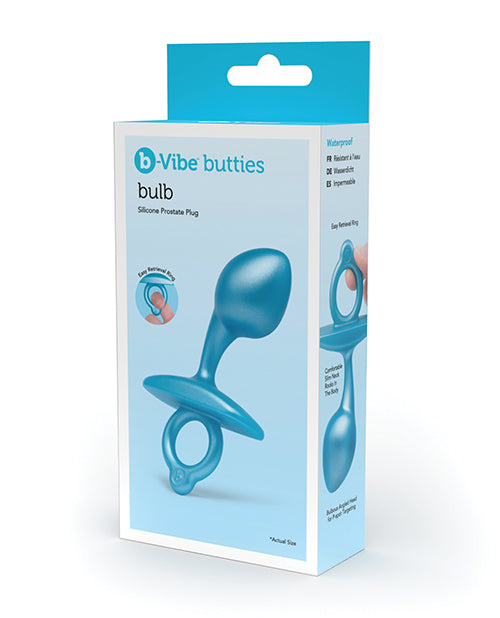 B-Vibe Butties Bulb Tapered Prostate Plug - Blue