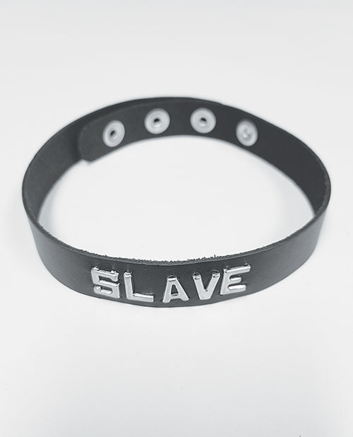 Spartacus SLAVE Leather Collar - Black