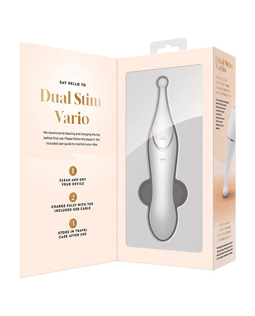 Bodywand Dual Stim Vario - White by Xgen