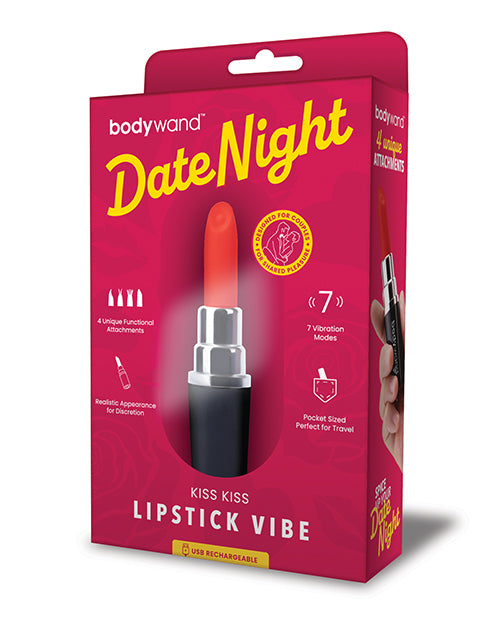 Bodywand Date Night Kiss Kiss Lipstick Vibe - Black/Red by Xgen