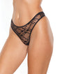 Stretch Lace High Leg Thong