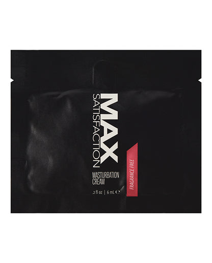 Max Satisfaction Masturbation Cream Foil - 6 ml Pack of 24