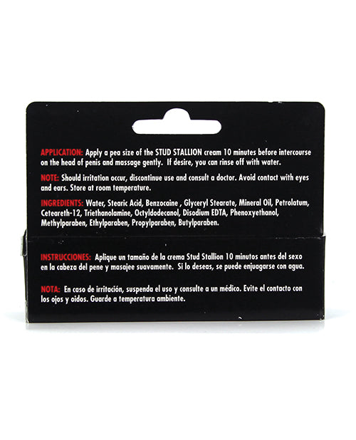 Stud Stallion Prolong Cream for Men - .05 oz Tube by California Fantasies