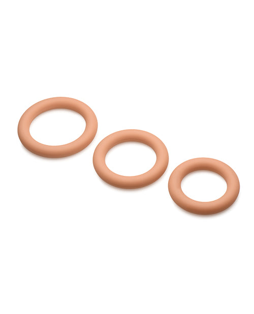 Curve Toys Jock Silicone Cock Ring Set of 3 - Medium