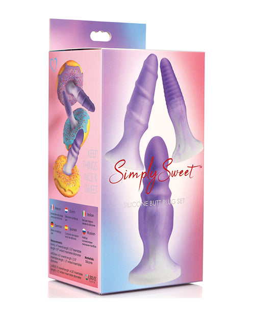 Curve Toys Simply Sweet Silicone Butt Plug Set by Curve Toys C/o Xr