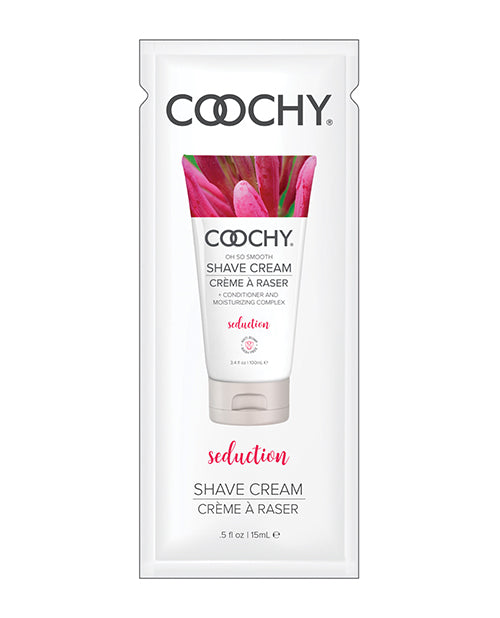 COOCHY Seduction Shave Cream Foil - .5 oz Honeysuckle/Citrus by Classic Brands